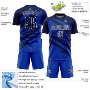 Uniforme de Fútbol Personalizado con Impresión por Transferencia de Calor, Transpirable, con Nombre del Equipo y Letras, Conjunto Deportivo Corto 100% Poliéster Antibacteriano - Product Image 2