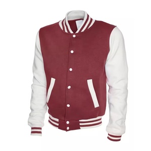 เสื้อแจ็คเก็ตเบสบอลผ้าฟลีซหนานุ่มสำหรับผู้ชาย รุ่น Pro Club แบบ Varsity College Event Letterman พร้อมชื่อทีม - Product Image 3