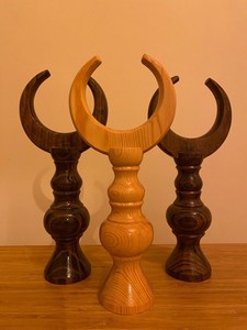 Décoration en bois en forme de croissant de lune, style arabe, pour Ramadan Moubarak, décoration de table, ornement artisanal pour la maison musulmane, accent festif arabe - Product Image 4