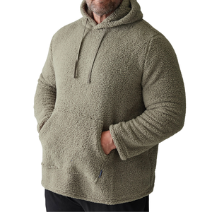 Plus Size Men's Unisex Knitted Polyester/Cotton <b>Hoodie</b> 180g Anti-Pilling Breathable Anti-Shrink Wholesale - Product Image 3