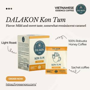 กาแฟโรบัสต้า ดัลากอน คอน ตุม คั่วเข้ม รสหวาน กาแฟบดสำเร็จรูป แบบเอสเพรสโซ ราคาดีที่สุด นำเข้าโดยตรงจากเวียดนาม - Product Image 4