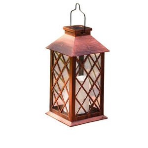 Venta al por Mayor de Fábrica: Farol de Madera Moderno con Acabado Marrón Mate, Faroles para Decoración del Hogar y Exteriores, Personalizables - Product Image 2