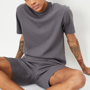 T-shirt Homme Coupe Droite Manches Courtes Tendance Urbaine 100% Coton Séchage Rapide Respirant Haute Qualité Service OEM Vente en Gros - Product Image 3