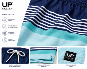 Men's Quick Dry Beach <b>Shorts</b> Swim Trunks Striped Board <b>Shorts</b> Custom Polyester Swimwear Summer Beachwear OEM ODM Wholesale - Product Image 5