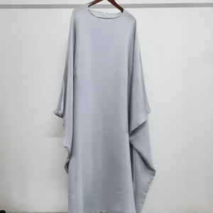Ramadan Muslim Dress Women Abaya Eid Jilbab Kebaya Satin Bat Sleeve <b>Kaftan</b> Robe Caftan Hijab Dresses Kimono Islam Clothing Niqab - Product Image 6