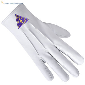 Guantes Blancos de Regalia Masónica de Alta Calidad, Estilo Personalizado con Material Premium y Fabricación Directa de Fábrica - Product Image 3