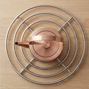 Sous-plat rond en acier inoxydable résistant à la chaleur pour cuisine - Product Image 3