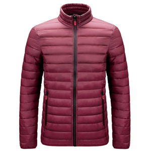 Men's Puffer Jacket with Adjustable <b>Elastic</b> Waist <b>Belt</b> Thick Hooded Quilted Winter Bubble Coat Wholesale Custom Clothing Factory - Product Image 6