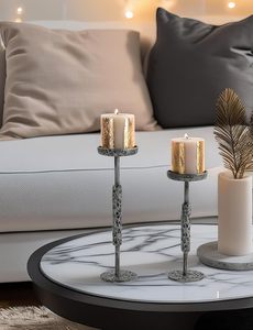 Candelabro Moderno de Metal, Elegante Portavelas para Decoración del Hogar, Centro de Mesa - Product Image 3