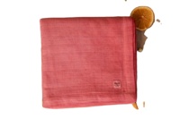 MIMI Tissu Mousseline 100% GOTS Coton Bio Serviette de Bain 2 Couches 100x100cm Sûr Doux Naturellement Antibactérien pour la Plage
