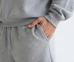Men's 2 in 1 Fleece Heavyweight Breathable Eco-Friendly Casual Winter Sweatshirt & Shorts <b>Set</b> - Product Image 6