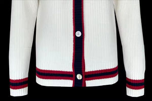 Cárdigan Clásico con Cuello en V para Hombre, Prenda de Punto Holgada y Versátil, Suéter, Chaqueta, Top - Product Image 5