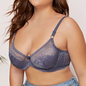 Sujetador Push-Up sin Varillas para Mujer, Copa Tres Cuartos, Decorado con Pedrería, Transpirable, Tirantes Ajustables, Espalda en U, Spandex/Nylon - Product Image 2