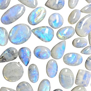 High Quality Rainbow Moonstone Loose Gemstoens 100%Natural Rainbow Moonstone Mix Shape Size Jewlery Making Stone Moonstone Lot - Product Image 1