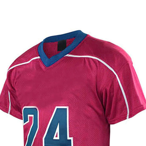 Uniformes de lacrosse pour hommes, grande taille, personnalisables, à séchage rapide et respirants, manches longues, col en V, sangle réglable, couleur unie, hiver, logo frontal - Product Image 6