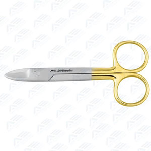 CE Certified Beebee Crown Scissors 110 mm Straight <b>Saw</b> Edge Manual <b>Power</b> Source Stainless Steel Dental Surgical Instruments - Product Image 3
