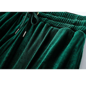 Women Velour Tracksuit Two Piece Set <b>Zip</b> <b>Up</b> <b>Jacket</b> Jogger Pants Fashion Streetwear Outfit - Product Image 5