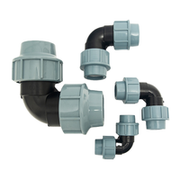 Raccords de tuyauterie HDPE haute pression durables (DN20-DN110) avec filetage BSP femelle/mâle pour l'alimentation en eau et le drainage, marque MDT