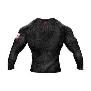 High Quality Unisex Sublimation Printed Breathable Quick Dry 180g Rash Guard Shorts Set Short <b>Sleeve</b> Compression Fit for BJJ MMA - Product Image 2