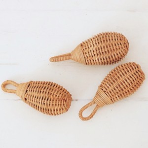 Combo de sonajeros de ratán hechos a mano, la mejor opción de juguetes relajantes para niños, sonajero natural para bebés - Product Image 1