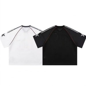 Camisetas de Hombre al por Mayor, Lisas o Estampadas, 100% Algodón, Tejido de Malla de Alta Calidad, Manga Corta, Holgadas, Transpirables, con Hombros Caídos - Product Image 2