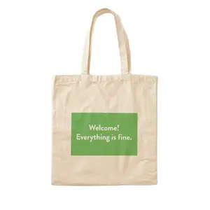 Cotton Marketing Tote Drawstring Cotton Bag: Sac shopping en toile personnalisé pour l'épicerie