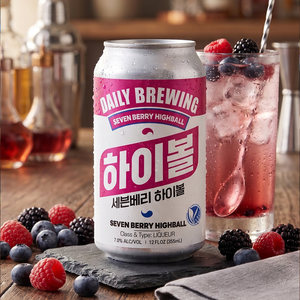 Cocktail coréen Sevenberry Highball prêt à boire en conserve 355ml, carton de 24 canettes, pétillant, durée de conservation 12 mois, vente en gros - Product Image 5