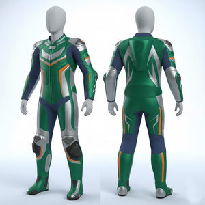 Combinaison de course moto personnalisée, polyester/nylon, grandes tailles, respirante, imperméable, cuir véritable, vestes de moto - Product Image 3