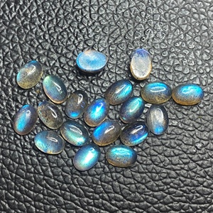 7mm 9mm naturel gris Labradorite Flatback ovale Cabochon IGI certifié pierres précieuses en vrac prix de gros fabricant de bijoux personnalisés - Product Image 3