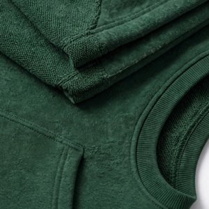 Chaleco de Forro Polar con Capucha 100% Algodón para Hombre, Chaqueta sin Mangas con Bolsillos, Ropa Casual de Invierno - Product Image 6