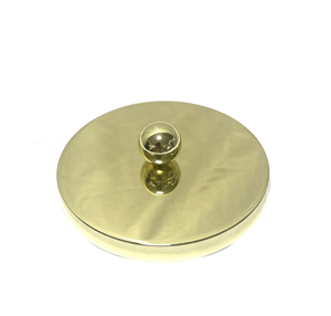 Vente en gros de couvercles de bougies ronds en métal plaqué or de luxe avec impression de logo personnalisé pour pot de bougie d'aromathérapie - Product Image 6