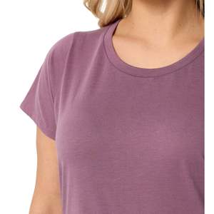 Camiseta Oversize para Mujer, Casual, Holgada, Manga Corta, Cuello Redondo, Algodón, Mezclilla/Corduroy, Personalizable, Top de Verano, Venta al Por Mayor, OEM - Product Image 3