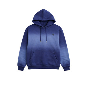 Gradient Fade Hoodies Cotton Fleece Oversized <b>Pullover</b> Streetwear Washed Color Effect Drawstring Custom Logo Hoodies Wholesale - Product Image 4