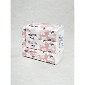 Pañuelos de algodón de alta calidad Paquete suave de vida a bajo precio 150 hojas X 3 - Product Image 1