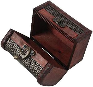 Boîte à bijoux en bois faite à la main, boîte de rangement décorative pour bagues, colliers et bracelets, pièce de décoration abordable pour la maison - Product Image 3