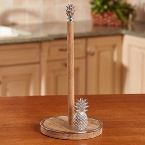 Premium Beech Wood Paper Towel Holder <b>For</b> Kitchen Standing Kitchen Roll Stand Eco-Friendly Modern Solid Wood Tissue & Restaurant - Product Image 6