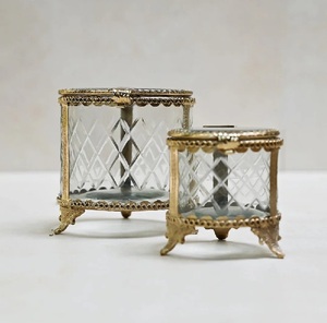Gold Brass Oval <b>Box</b> Display Brass Jewellery Boxes Handmade Trinket <b>Box</b> Metal Gold Display Organizer <b>Earrings</b> Antique Treasure - Product Image 1