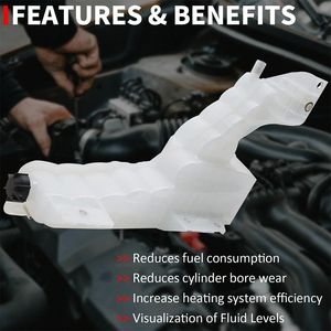 Serbatoio di Espansione Bianco per Liquido Refrigerante per Modelli di Camion Kenworth Peterbilt T680/579 2013-2021, Include Coperchio/Sensore, Pezzo Unico - Product Image 6