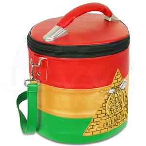 Real Leather Masonic Apron <b>Case</b> - Premium Quality Regalia Storage - Luxury Freemasonry Gift <b>Carrying</b> Bag MFC-0015 - Product Image 3