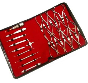 Kit de Instrumentos Quirúrgicos Dentales y de Ortodoncia Profesional, Juego de Instrumentos Dentales de Acero Inoxidable Reutilizables Manuales - Product Image 3