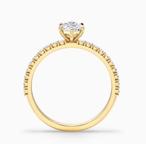 Marquise Cut Moissanite <b>Ring</b> <b>925</b> Sterling <b>Silver</b> White Gold Plated Elegant Solitaire Engagement <b>Ring</b> Dainty Wedding Jewelry - Product Image 4