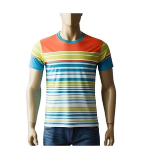 เสื้อยืดผ้าใบโพลีเอสเตอร์/ คอตตอนสำหรับผู้ชายเสื้อสีพื้นระบายอากาศได้ดี - Product Image 1