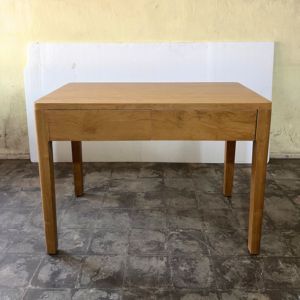 Table console moderne en teck séché au four avec tiroirs, coins incurvés, assemblage à mortaise et tenon, pour projets hôteliers, villas et équipements hôteliers - Product Image 2