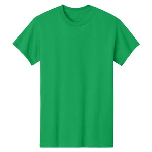 T-shirt en coton 100% de haute qualité, couleur vert irlandais, best-seller, col rond, tricoté, pour homme, surdimensionné, uni, personnalisable - Product Image 1