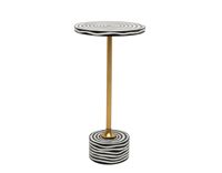 Table basse en métal et marbre au design incroyable avec plateau en bois blanc chromé, utilisée pour la décoration du salon et du balcon, table d'appoint