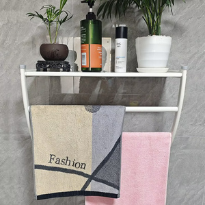 OEM/ODM Vietnam – Nouvelle étagère murale moderne en acier inoxydable en forme de 7 pour serviettes de bain, idéale pour la maison - Product Image 2