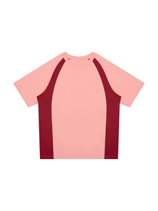 Camiseta de Algodón Rosa Oversize para Mujer, Cuello Redondo, Manga Corta, Corte Holgado, Encaje, Antiarrugas, para Primavera/Verano - Product Image 5