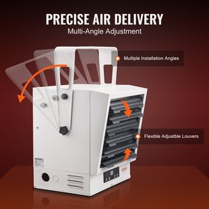 Riscaldatore Elettrico Digitale da Garage da 10000 Watt con Ventilatore, Montaggio a Parete/Soffitto, Telecomando e Protezione dal Surriscaldamento per Uso in Officina - Product Image 5