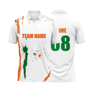 เสื้อโปโลคริกเก็ตแบบกำหนดเอง เสื้อผ้ากีฬาคุณภาพพรีเมียมพร้อมเนื้อผ้าระบายอากาศได้ดี สำหรับทีม ชมรม และการฝึกซ้อม - Product Image 1