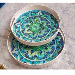 Bandeja de Madera Decorativa para Mesa de Comedor, Diseño Real, Acabado Esmaltado, para Pasta y Pizza, de Alta Calidad y Gran Venta - Product Image 1